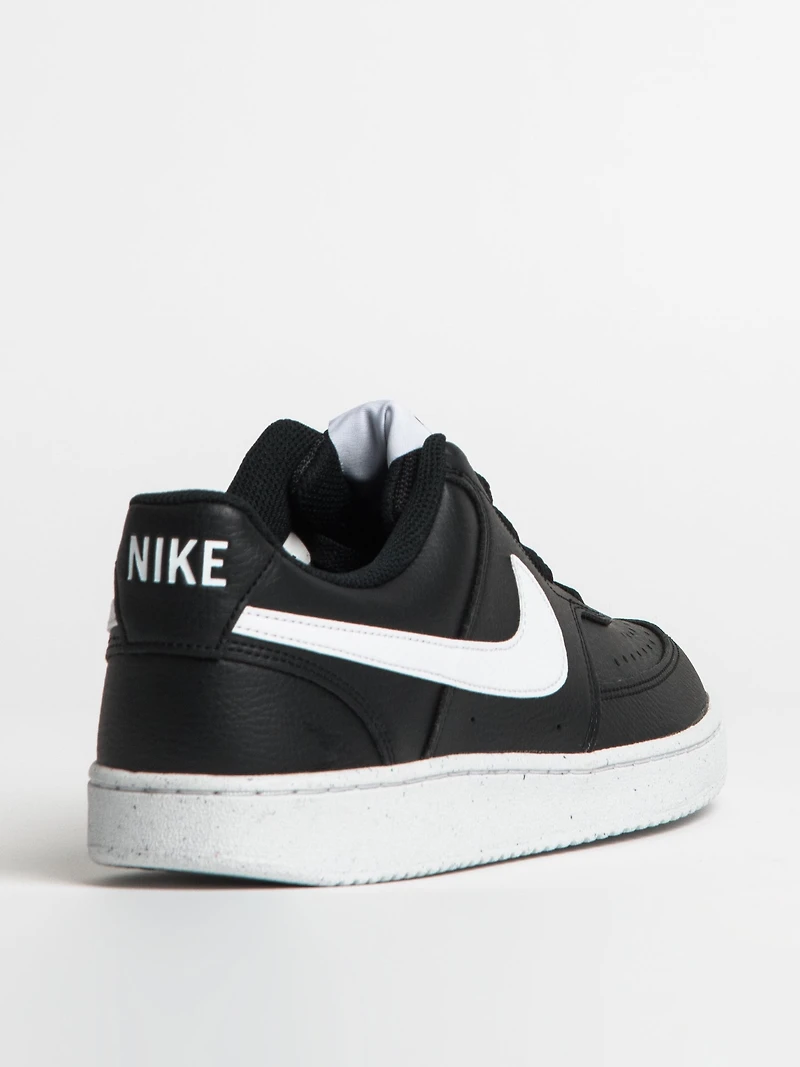 MENS NIKE COURT VISION LOW NEXT NATURE SNEAKER - BLACK/WHITE