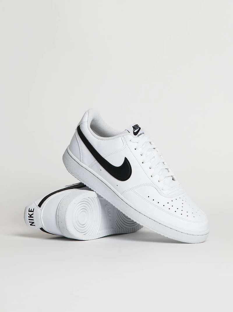 MENS NIKE COURT VISION LOW NEXT NATURE SNEAKER - WHITE/BLACK