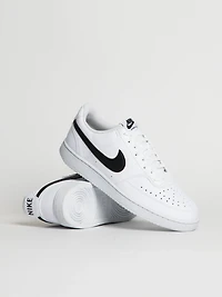 MENS NIKE COURT VISION LOW NEXT NATURE SNEAKER - WHITE/BLACK