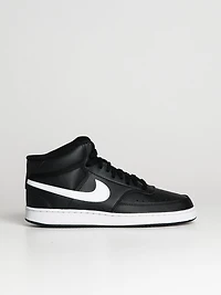 MENS NIKE COURT VISION MID NEXT NATURE SNEAKER - BLACK/WHITE