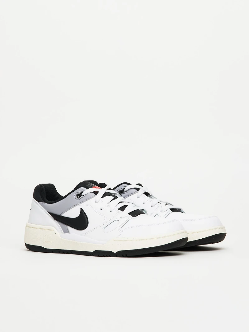 MENS NIKE FULL FORCE LOW SNEAKER - WHITE/PEWTER/SAIL/BLACK