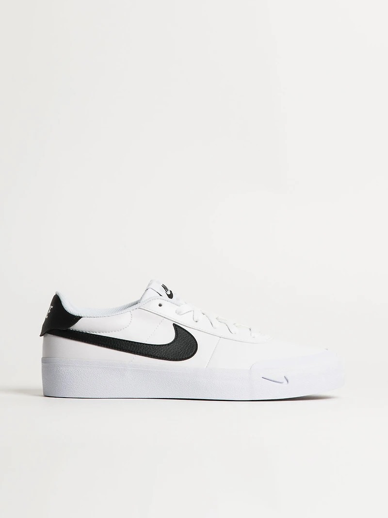 MENS NIKE COURT SHOT SNEAKER - WHITE/BLACK