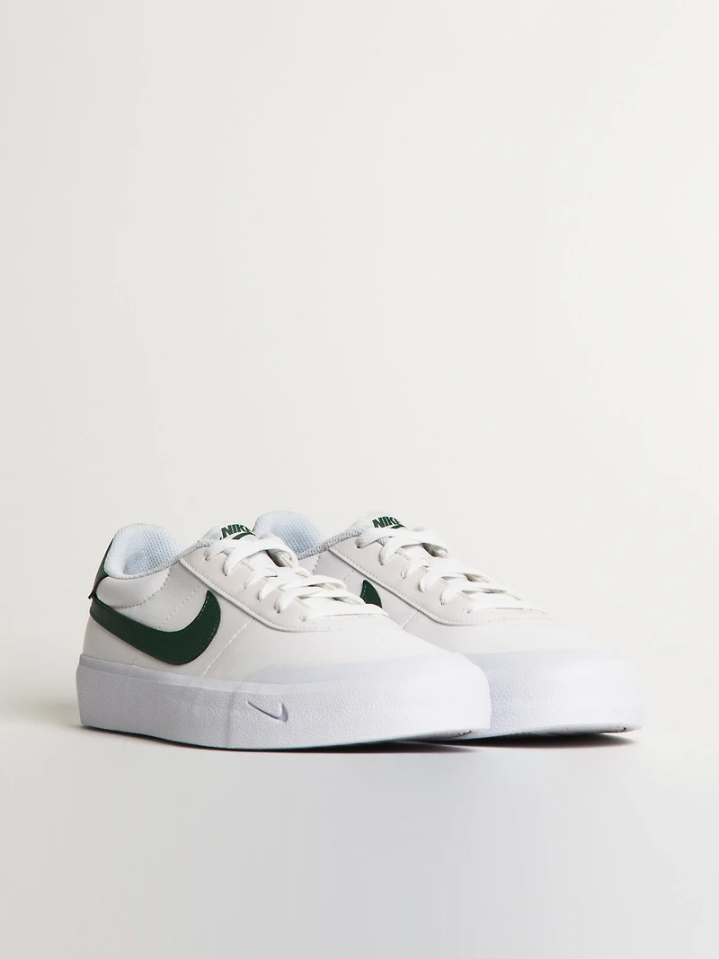 MENS NIKE COURT SHOT SNEAKER - WHITE/GREEN