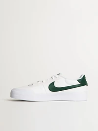 MENS NIKE COURT SHOT SNEAKER - WHITE/GREEN