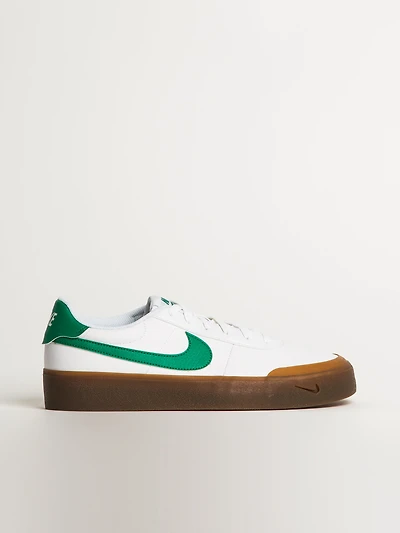MENS NIKE COURT SHOT SNEAKER - WHITE/MALACHITE/GUM