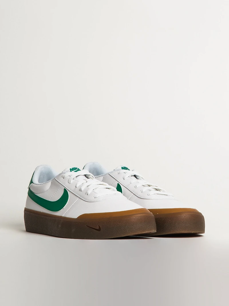 MENS NIKE COURT SHOT SNEAKER - WHITE/MALACHITE/GUM