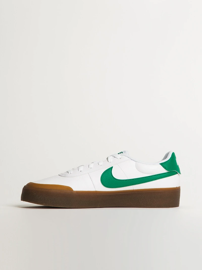 MENS NIKE COURT SHOT SNEAKER - WHITE/MALACHITE/GUM