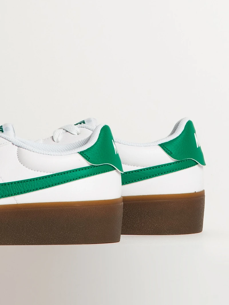 MENS NIKE COURT SHOT SNEAKER - WHITE/MALACHITE/GUM