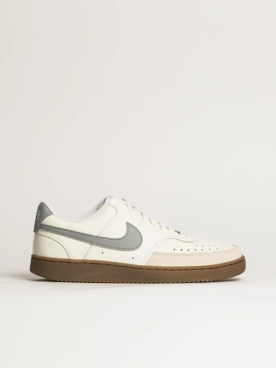 MENS NIKE COURT VISION LOW SNEAKER - WHITE/GREY
