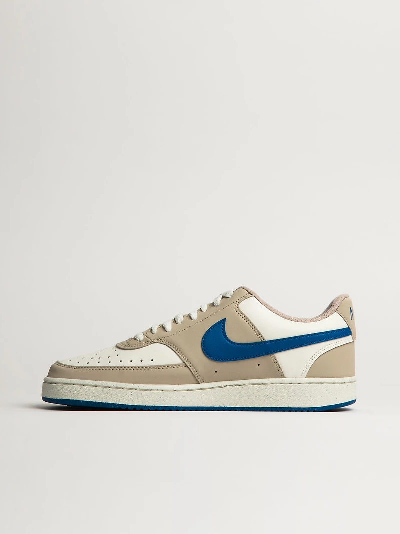 MENS NIKE COURT VISION LOW SNEAKER - WHITE/BLUE