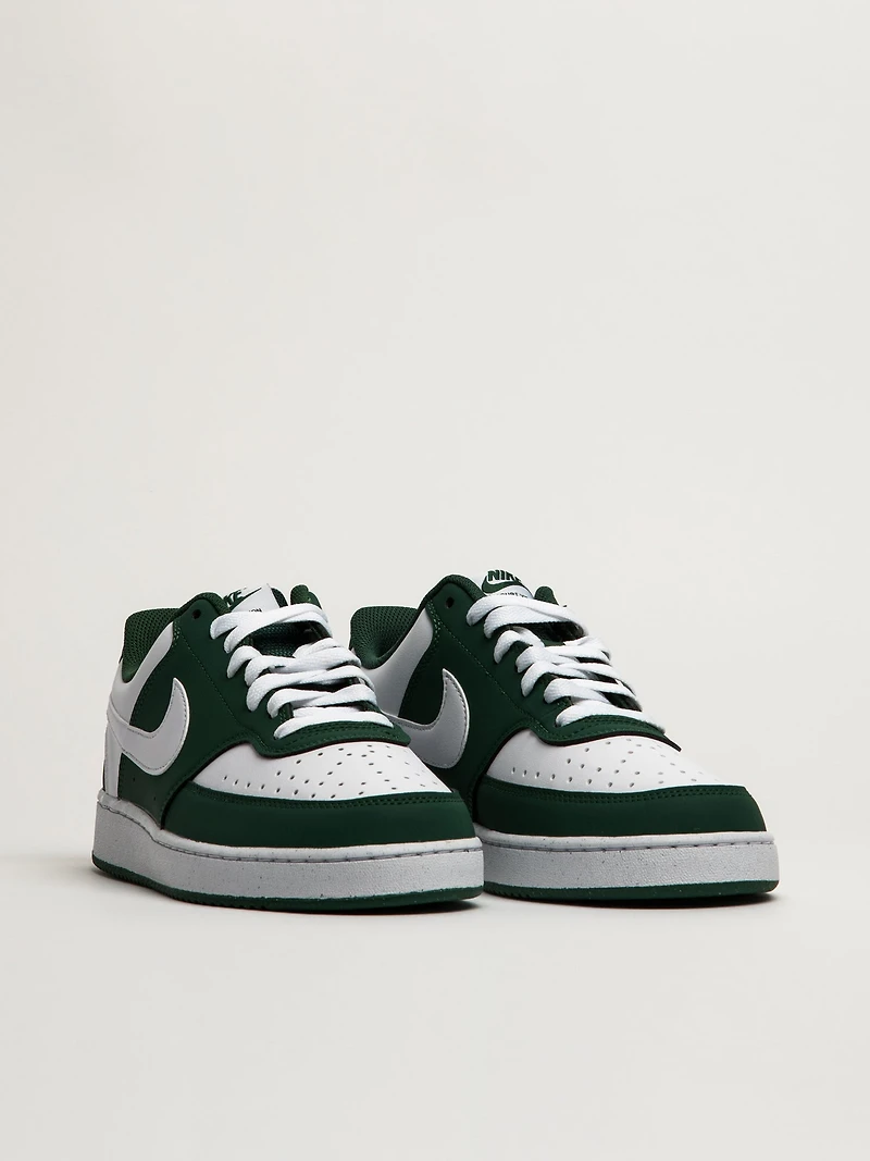 MENS NIKE COURT VISION LO SNEAKER - GREEN/WHITE