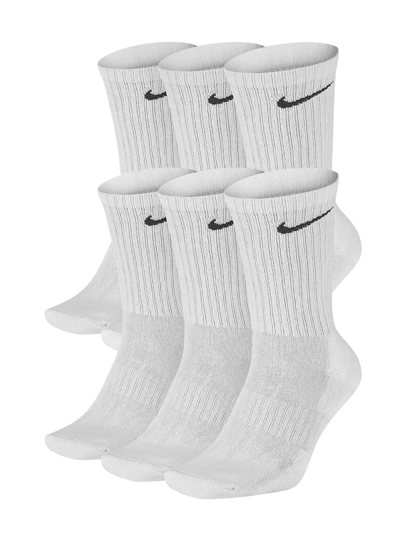 NIKE EVERYDAY CUSHIONED 6 PACK SOCKS
