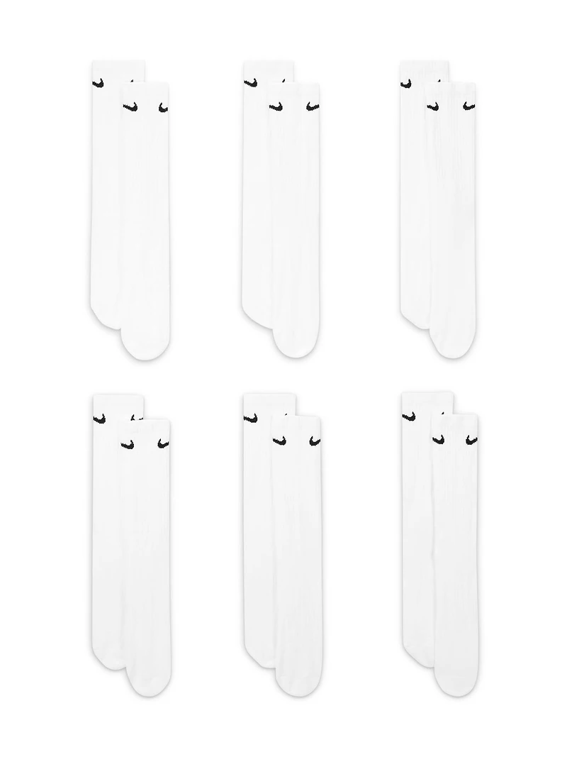 NIKE EVERYDAY CUSHIONED 6 PACK SOCKS