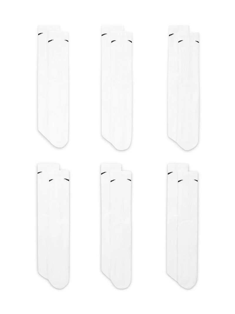 NIKE EVERYDAY CUSHIONED 6 PACK SOCKS