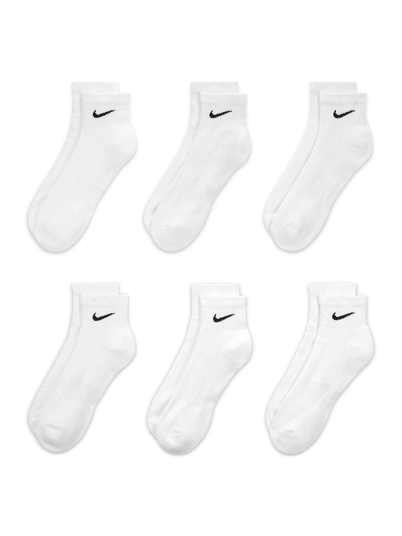 NIKE EVERYDAY CUSHIONED ANKLE SOCKS 6 PACK