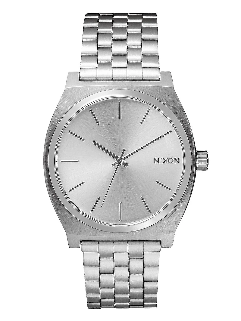NIXON TIME TELLER - ALL SILVER WATCH