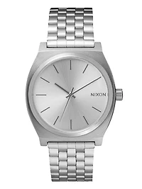 NIXON TIME TELLER - ALL SILVER WATCH
