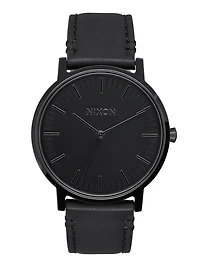 NIXON PORTER LEATHER - ALL BLACK WATCH