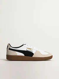 MENS PUMA PALERMO LEATHER SNEAKER - WHITE/VAPOR GRAY/BLACK/GUM
