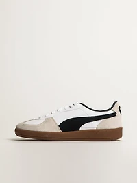 MENS PUMA PALERMO LEATHER SNEAKER - WHITE/VAPOR GRAY/BLACK/GUM