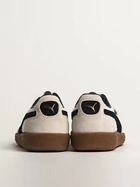 MENS PUMA PALERMO LEATHER SNEAKER - WHITE/VAPOR GRAY/BLACK/GUM