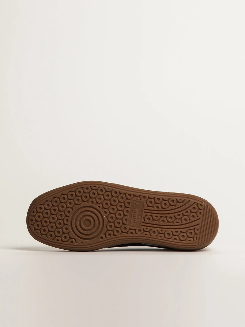 MENS PUMA PALERMO LEATHER SNEAKER - WHITE/VAPOR GRAY/BLACK/GUM