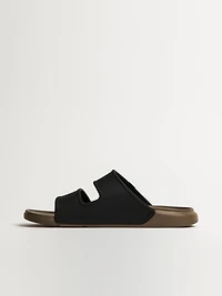 MENS REEF OASIS DOUBLE-UP SANDALS - FOSSIL/BLACK