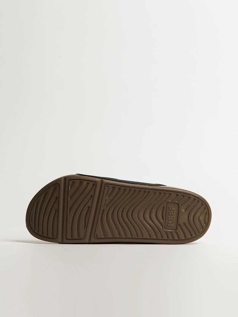 MENS REEF OASIS DOUBLE-UP SANDALS - FOSSIL/BLACK