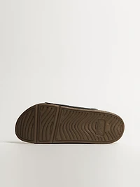 MENS REEF OASIS DOUBLE-UP SANDALS - FOSSIL/BLACK