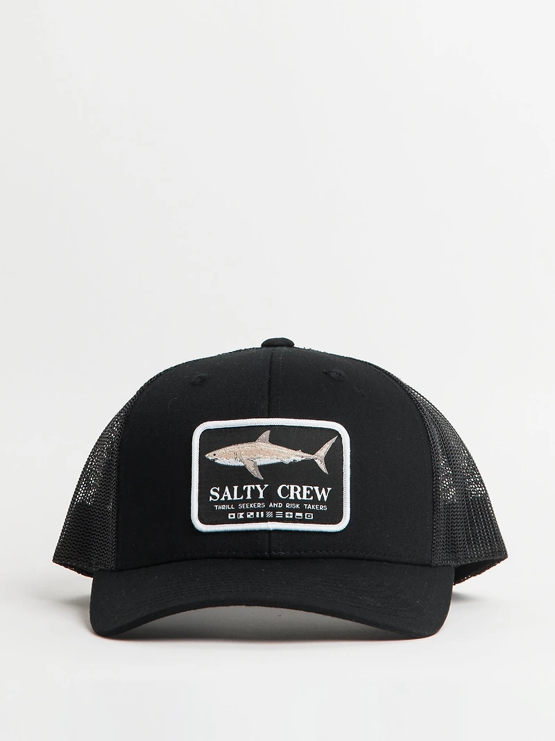 SALTY CREW WHITE SHARK RETRO TRUCKER HAT - CLEARANCE