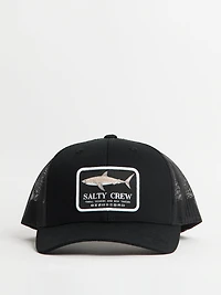 SALTY CREW WHITE SHARK RETRO TRUCKER HAT - CLEARANCE