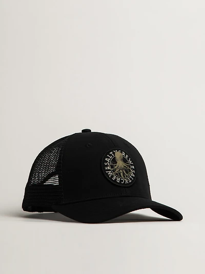 SALTY CREW TENTACLES RETRO TRUCKER HAT - BLACK