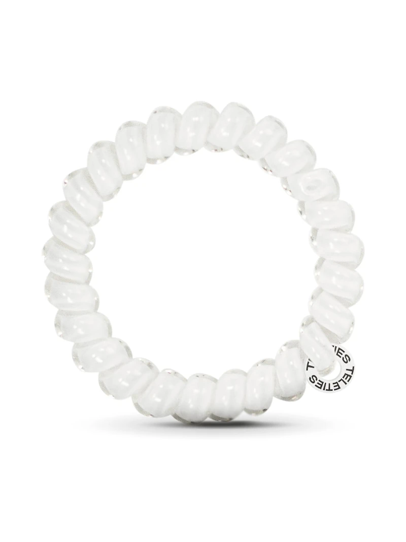 TELETIES HAIR TIE LARGE - COCONUT WHITE - CLEARANCE