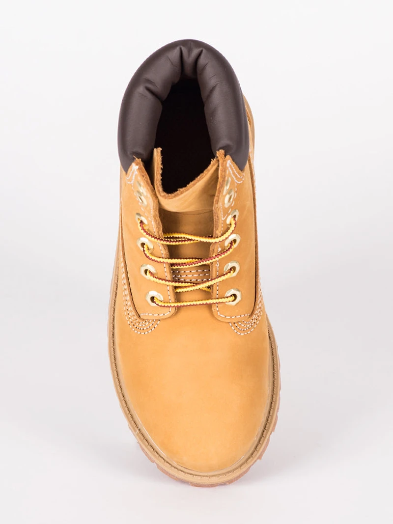 TIMBERLAND KIDS 6" PREM WP BOOT - WHEAT NBCK