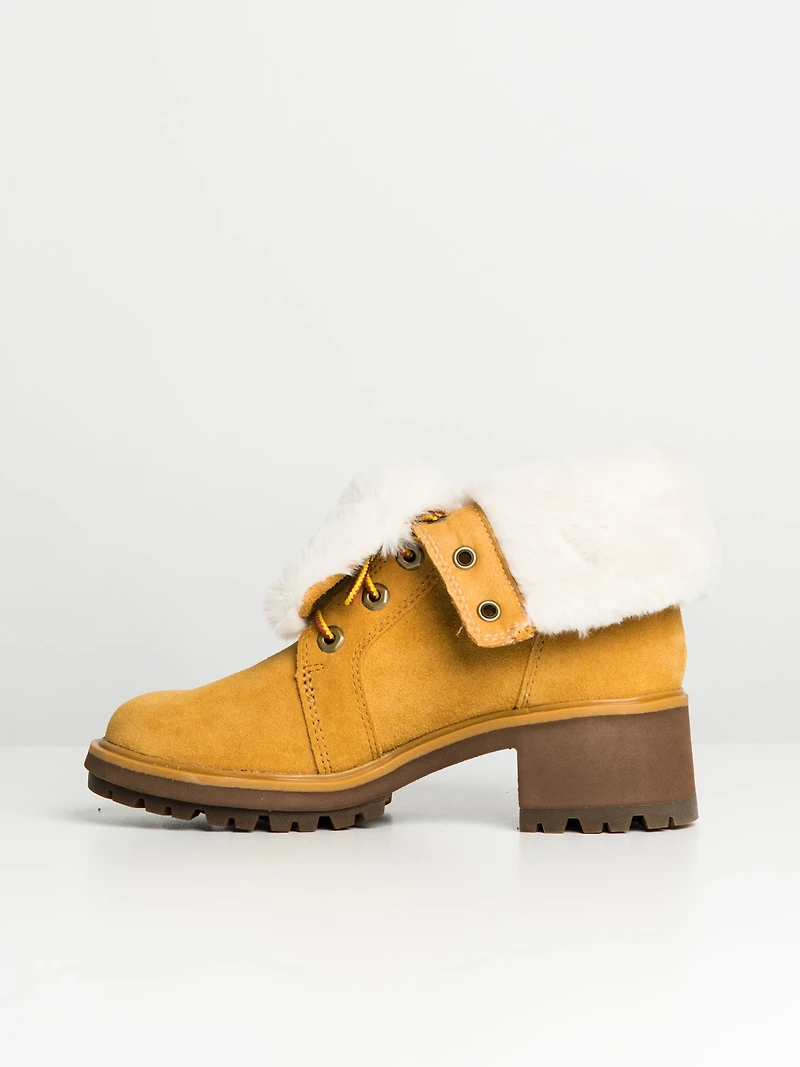WOMENS TIMBERLAND KORI PARK TEDDY FOLDDOWN SDE BOOT - CLEARANCE