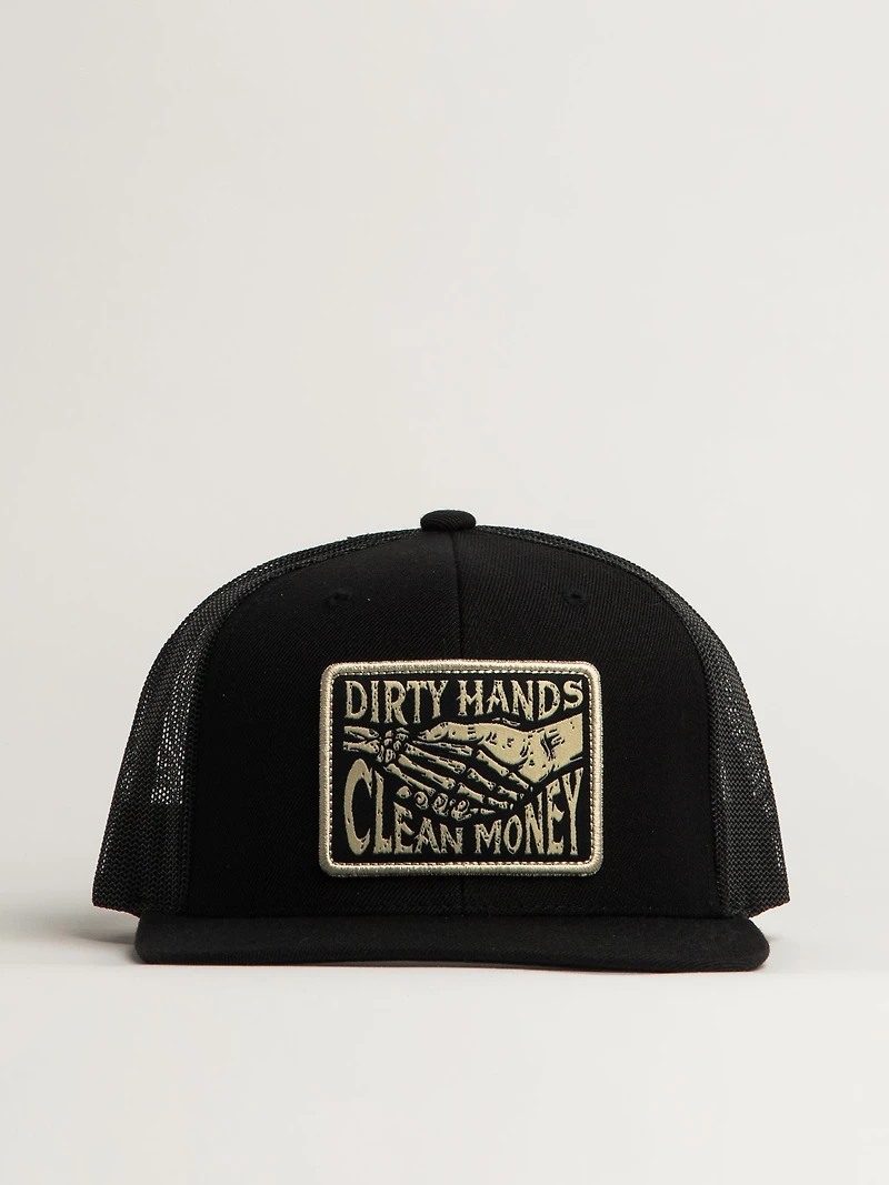 TROLL CO. HAGGLER BOX PATCH FLAT BRIM TRUCKER