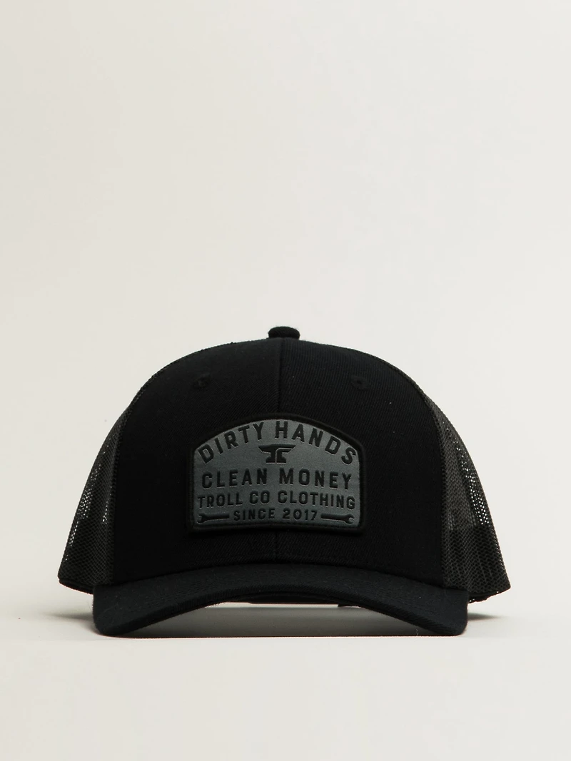 TROLL CO. DHCM WRENCH CURVED BRIM TRUCKER HAT
