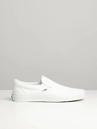 MENS VANS CLASSIC SLIP-ON TRUE WHITE CANVAS SHOES