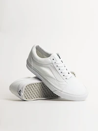MENS VANS OLD SKOOL TRUE WHITE CANVAS SNEAKER - CLEARANCE