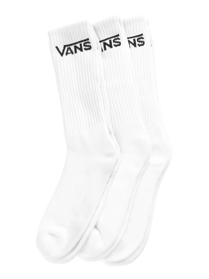 VANS CLASSIC CREW 3 PACK SOCKS - CLEARANCE