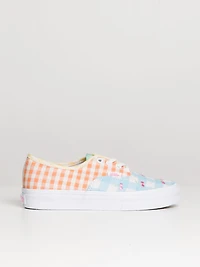 WOMENS VANS AUTHENTIC GINGHAM BLOCK SNEAKER - CLEARANCE