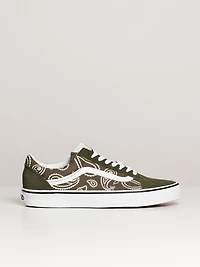MENS VANS OLD SKOOL PEACE PAISLEY GRAPE LEAF SNEAKER - CLEARANCE