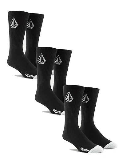 VOLCOM FULL STONE 3 PACK SOCKS - CLEARANCE