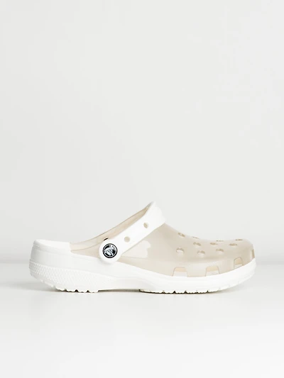 WOMENS CROCS CLASSIC TRANSLUCENT CLOGS - CLEARANCE
