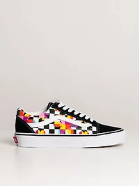 WOMENS VANS OLD SKOOL FLORAL CHECKER SNEAKER