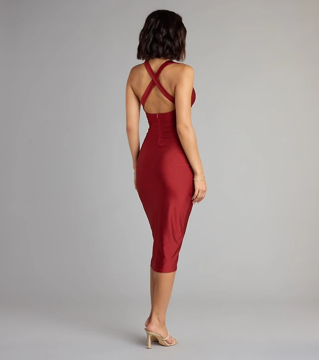fatima sequin cowl neck bodycon formal dress Windsor Fatima Sequin Cowl Neck Bodycon Formal Dress