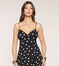Maggie Polka Dot Midi Formal Dress