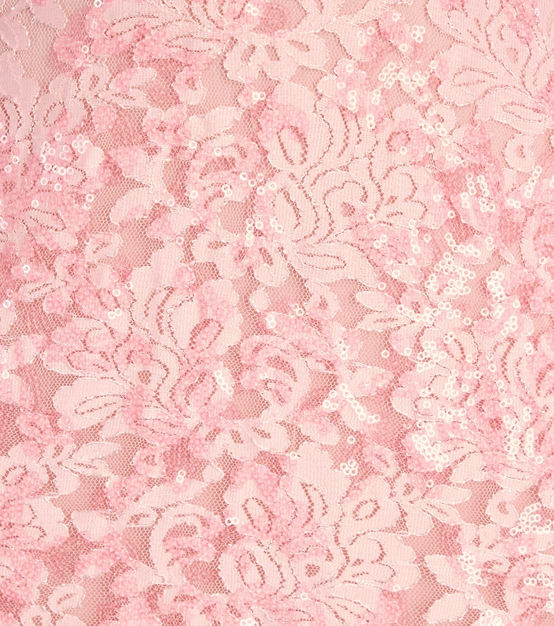 Maryam Sequin Lace A-Line Mini Dress