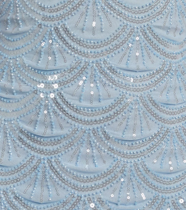 lilah beaded scallop mini dress Lilah Beaded Scallop Mini Dress main image 0