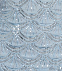 Lilah Beaded Scallop Mini Dress